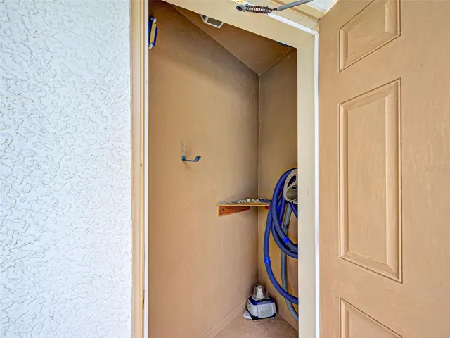 storage space for pool equipment