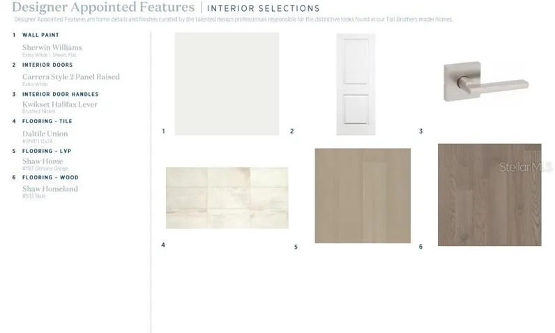 Designer-appointed features selected by our team of professional designers