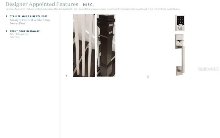 Designer-appointed features selected by our team of professional designers