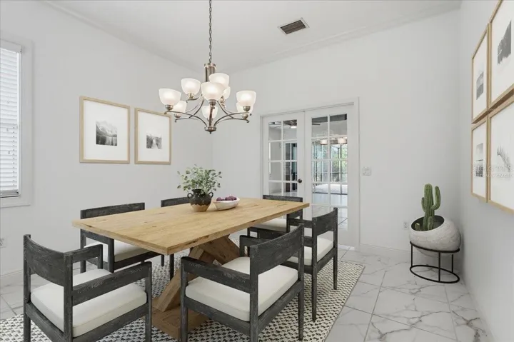 Virtually Staged Dining Room/Den