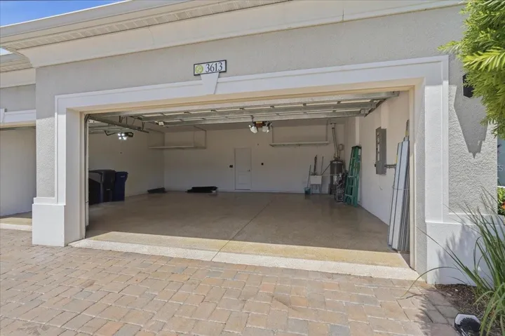 Oversized 3 car garage with extra storage