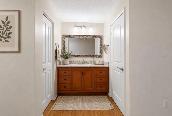 Vanity Primary Bedroom ensuite-virtually staged