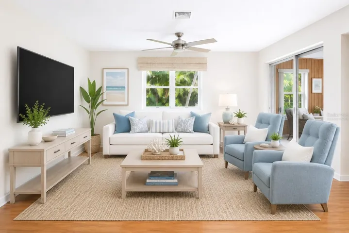 Living Room-virtually staged