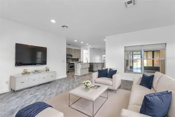 Virtually Staged Family Room
