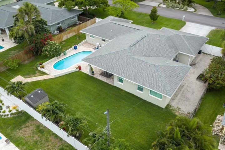 Back yard is impressive for kids to play or pets to enjoy!
