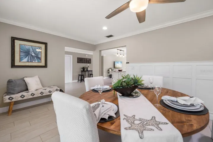 Dining room may also be used for living room area-very versatile!