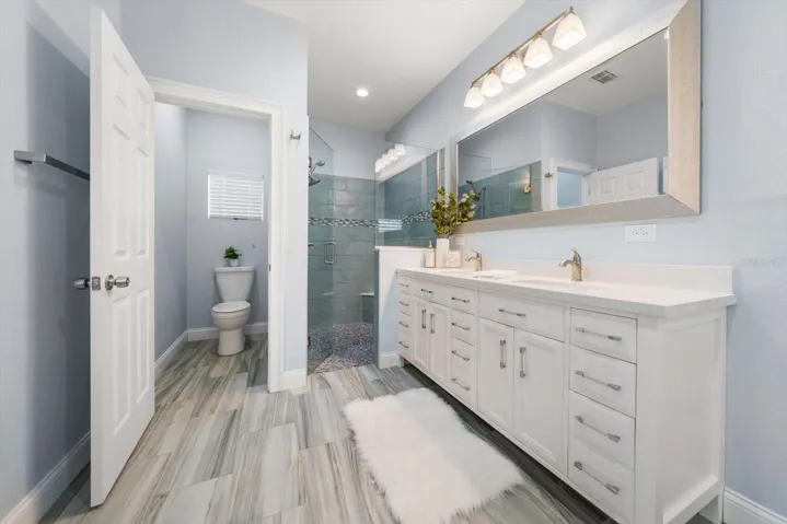 Gorgeous recent addition of primary bath