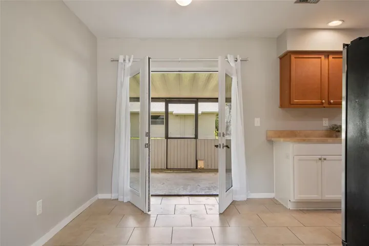 Dinette / Doors to Back Porch