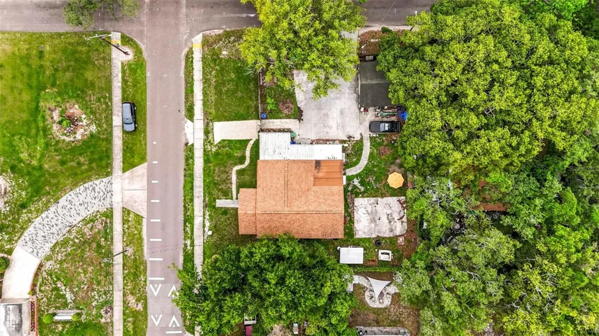Aerial view of home