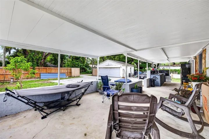 Rear patio