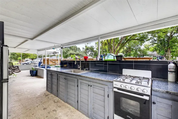 Rear patio