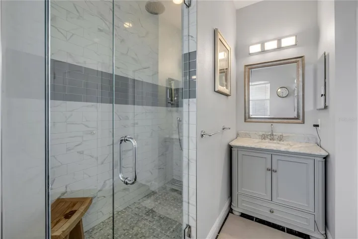 Walkiin Shower in Primary Bathroom