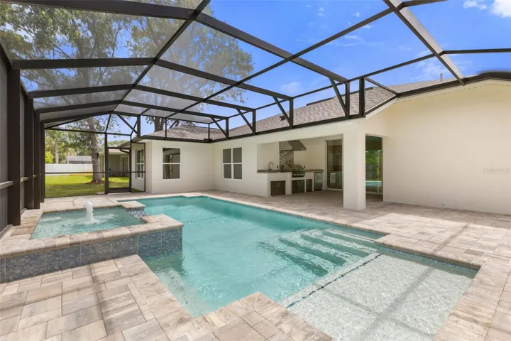 Heated pool and spa