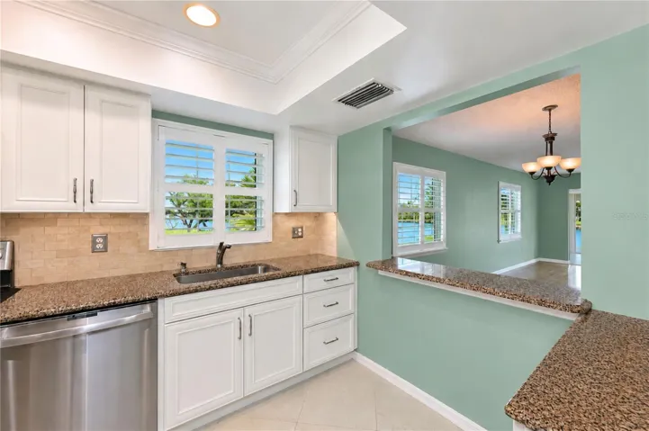 From kitchen entry
