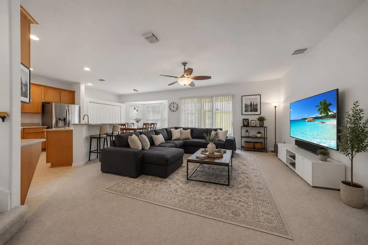 VIRTUALLY STAGED FAMILY ROOM