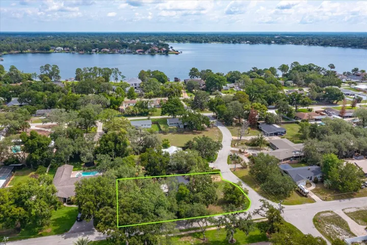 aerial view of Bear Lake