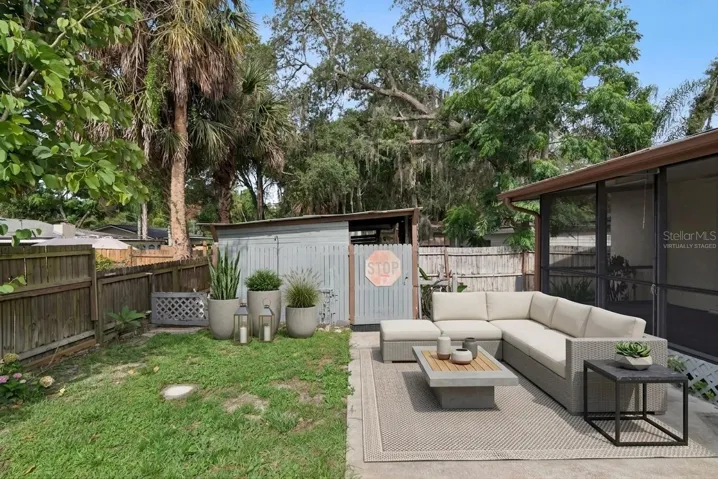 Spacious Backyard Virtually Staged
