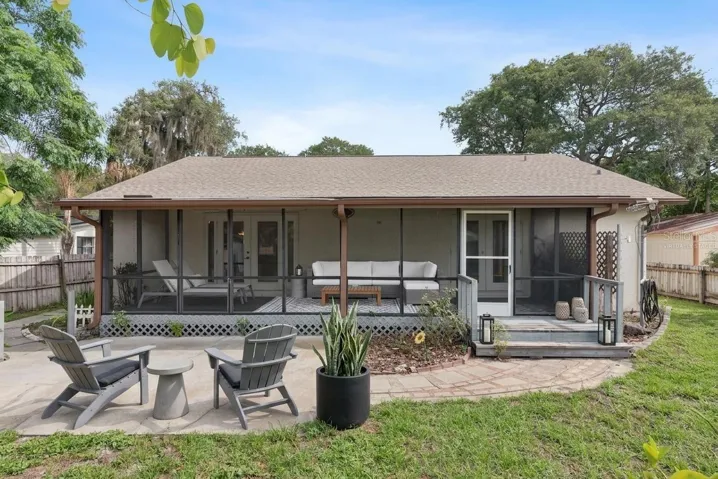 Spacious Backyard Virtually Staged