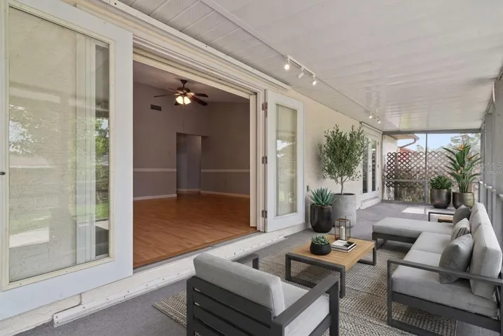 Screened In Lanai Virtually Staged