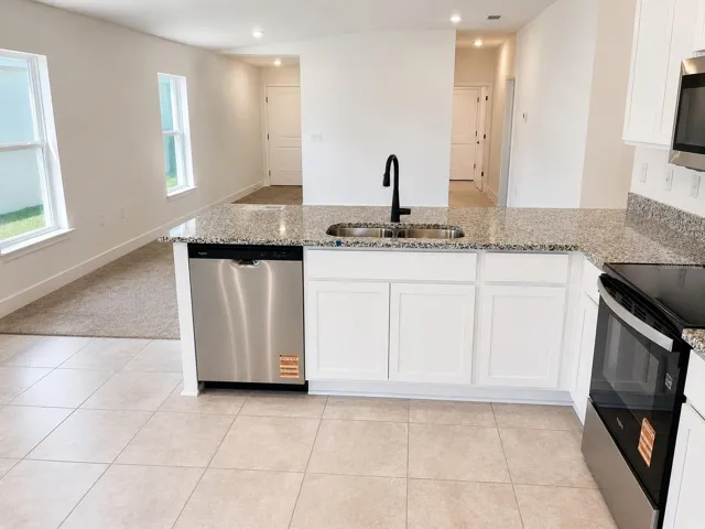 Kitchen view from Living Room