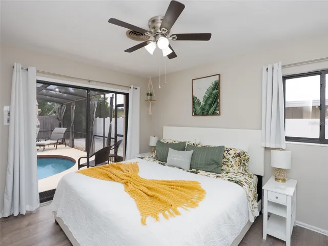 Primary Bedroom open to Pool
