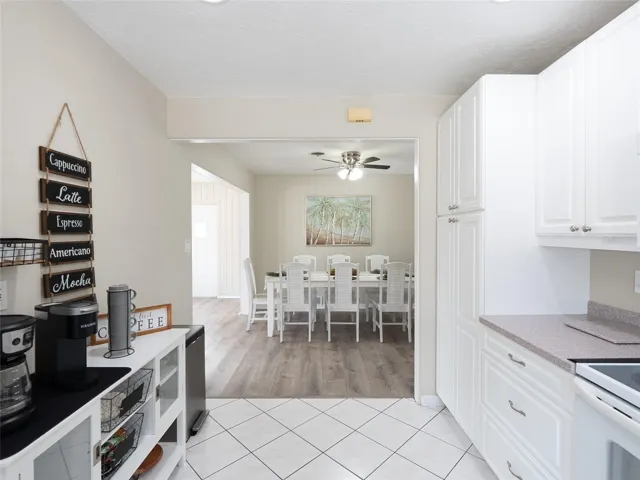 Kitchen open to Dining