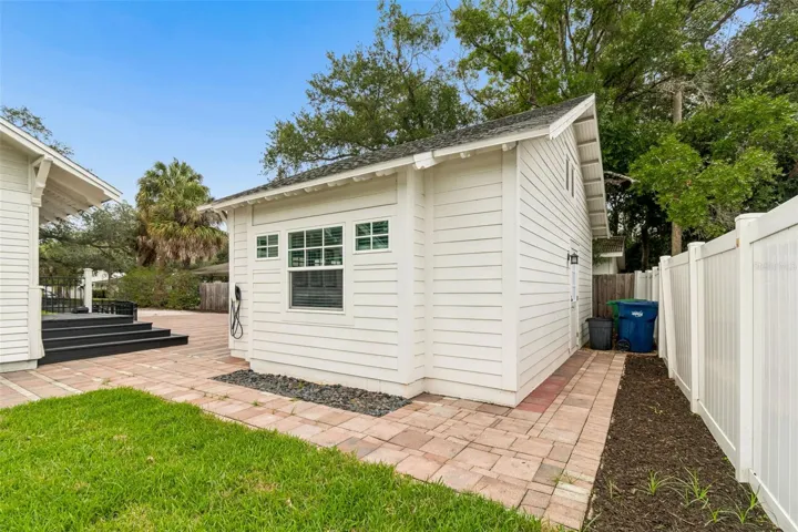 Detached 2 car garage with Tesla EV Charger