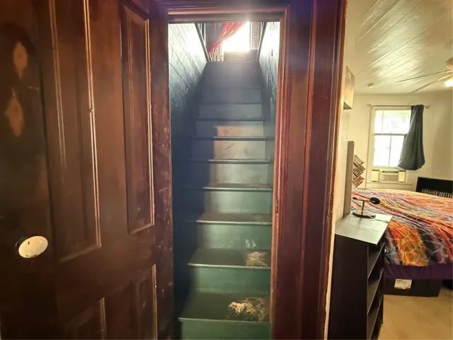Staircase to attic