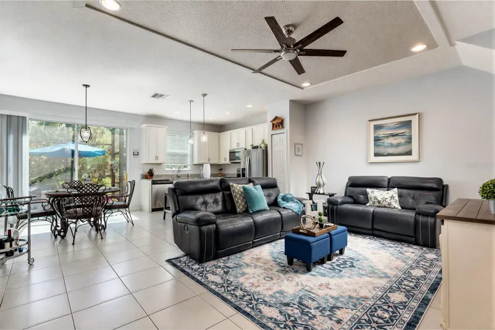 Wonderful open plan with architectural design features