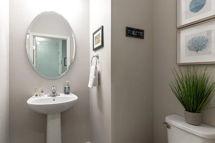 Downstairs powder room