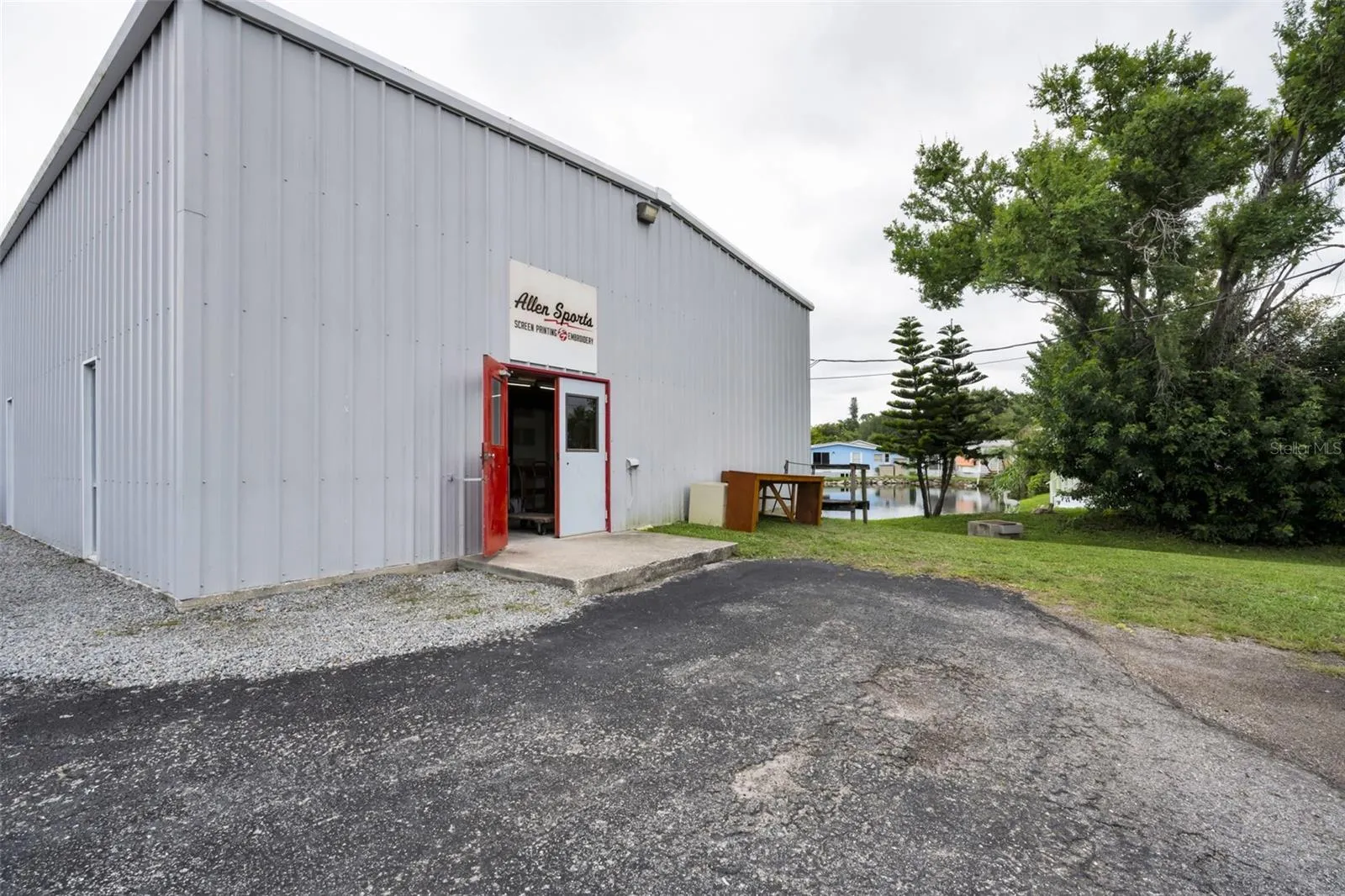 Shipping / receiving area at south end of building.