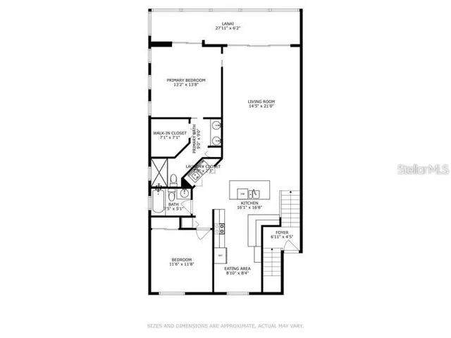 Living area floorplan - on 2nd floor