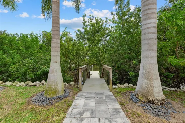 Steps to the dock