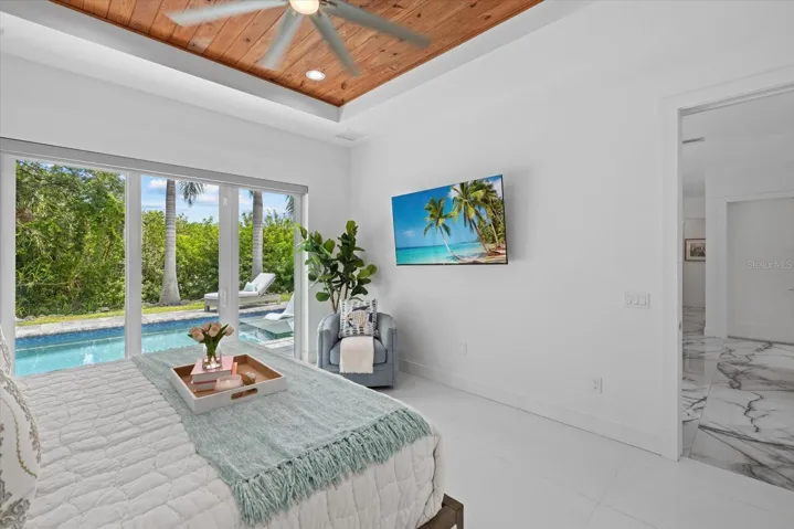 Primary bedroom with pool access!