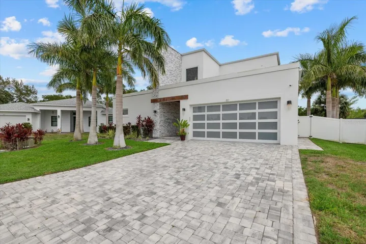 Front Elevation with pavers