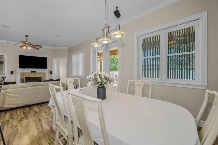 DOUBLE DOOR EXIT TO COVERED PATIO