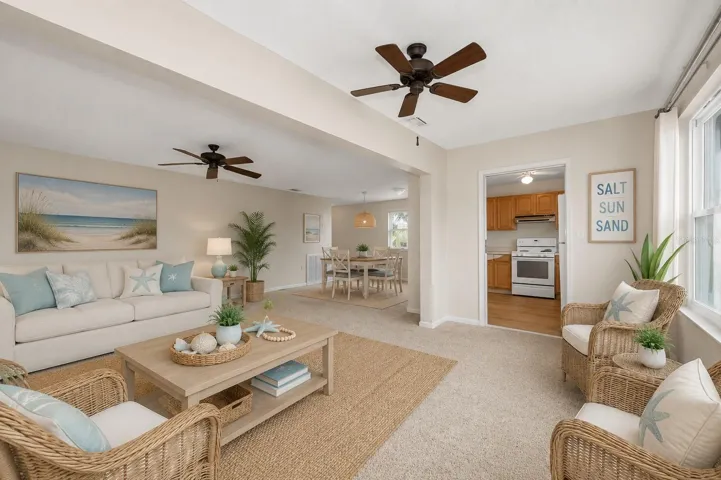 Florida/Living room - virtual staged