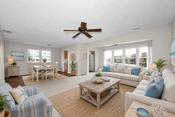 Living/Dining/Florida room - Virtual Staged