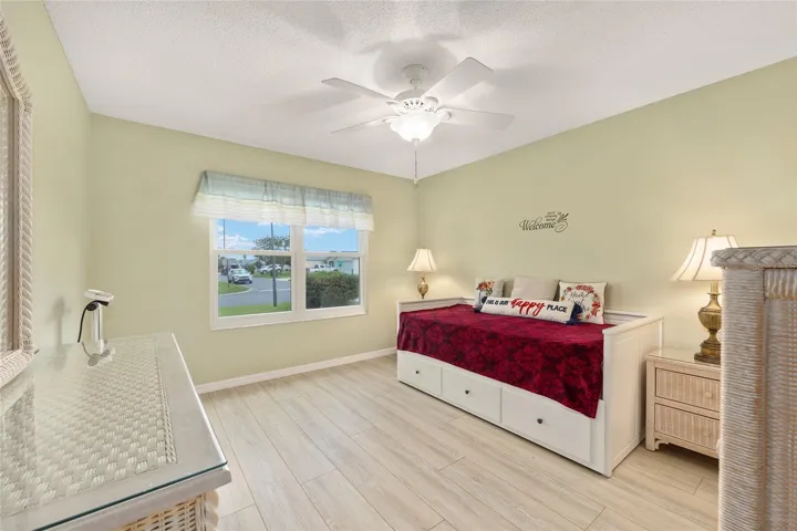 Bedroom 3 (Front) with Ceiling Fan