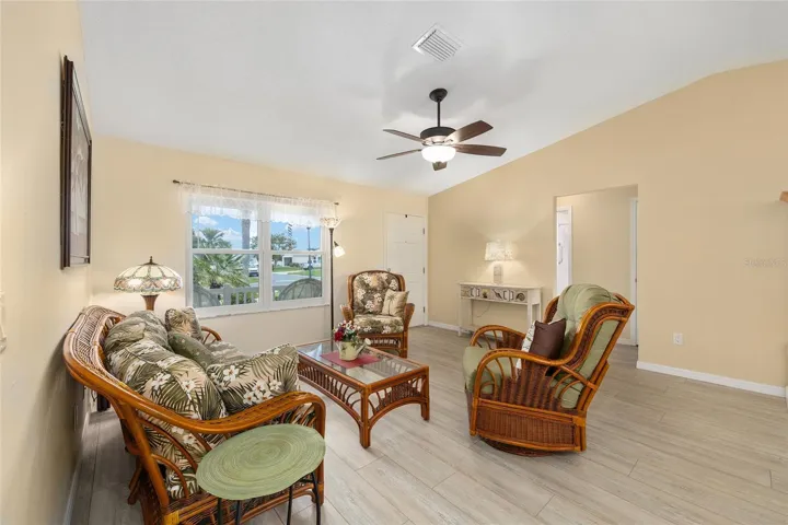 Vaulted Ceiling in Living Areas