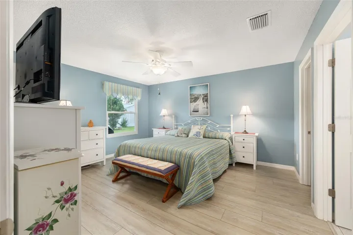 Primary Bedroom with Ceiling fan