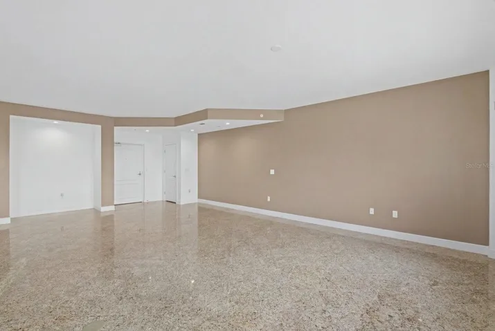 Looking back to front door from family room