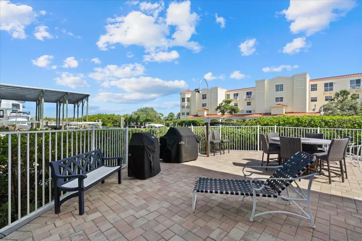 Grille area with water views