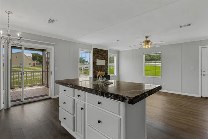Island includes additional cabinets....Yay!