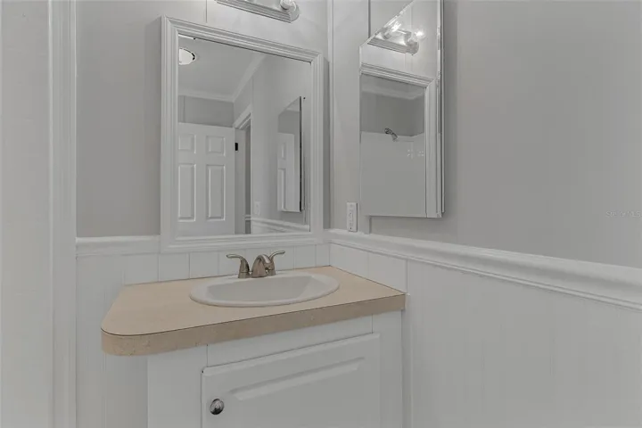 Raised vanity for your convenience..