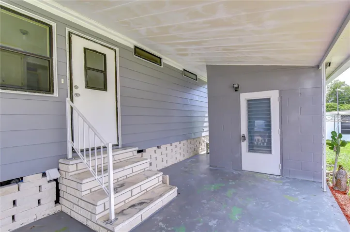 Carport Entrance