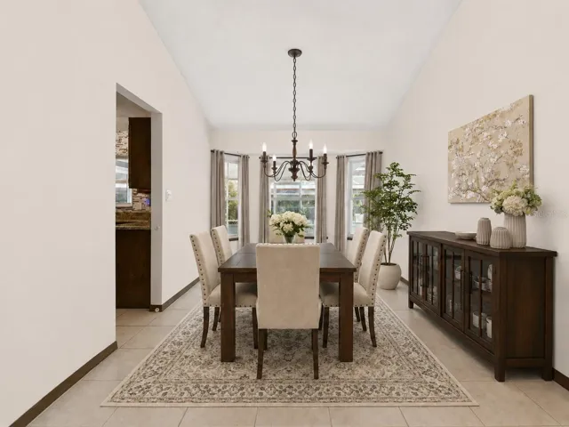 Dining Room Reality Staged
