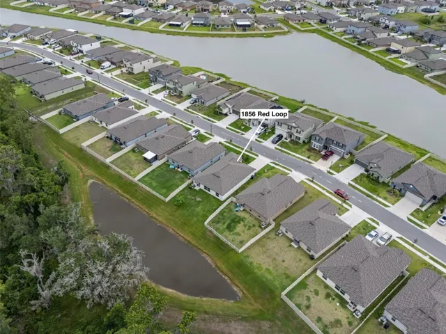 Overhead view of the home