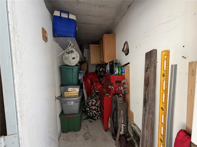 Locking Storage next to parking space