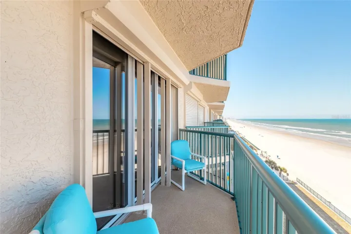 ocean front balcony from primary bedroom